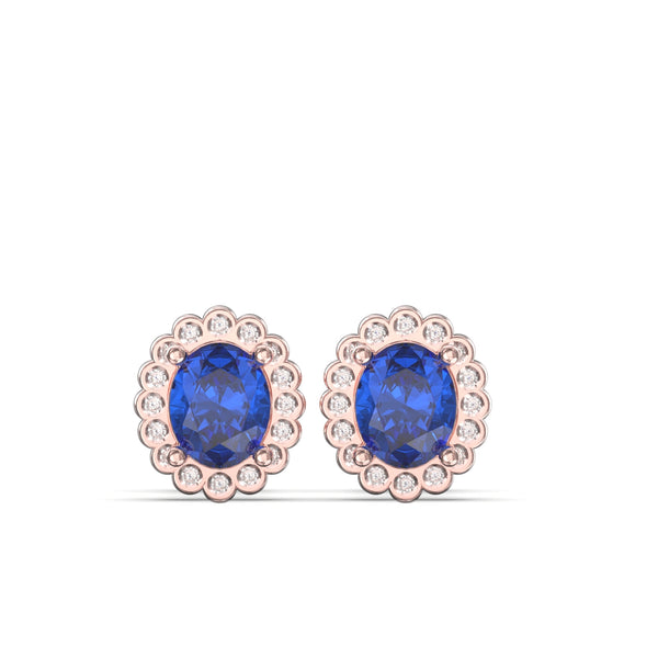 sapphire and diamond earrings