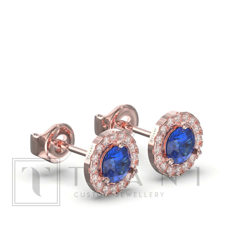 sapphire and diamond earrings