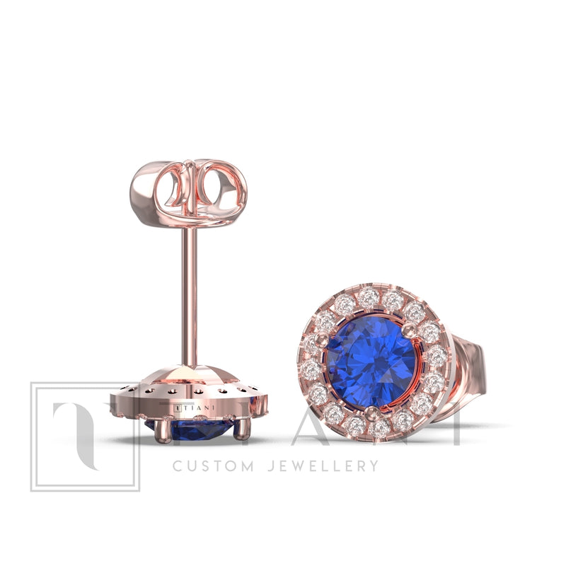 sapphire and diamond earrings
