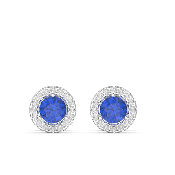 sapphire and diamond earrings