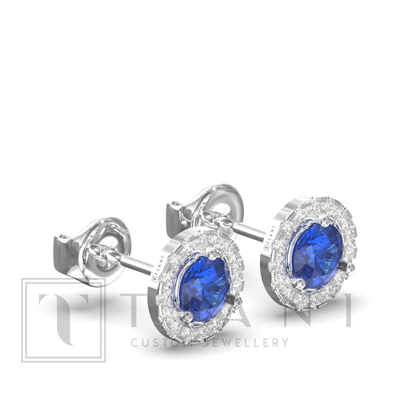 sapphire and diamond earrings