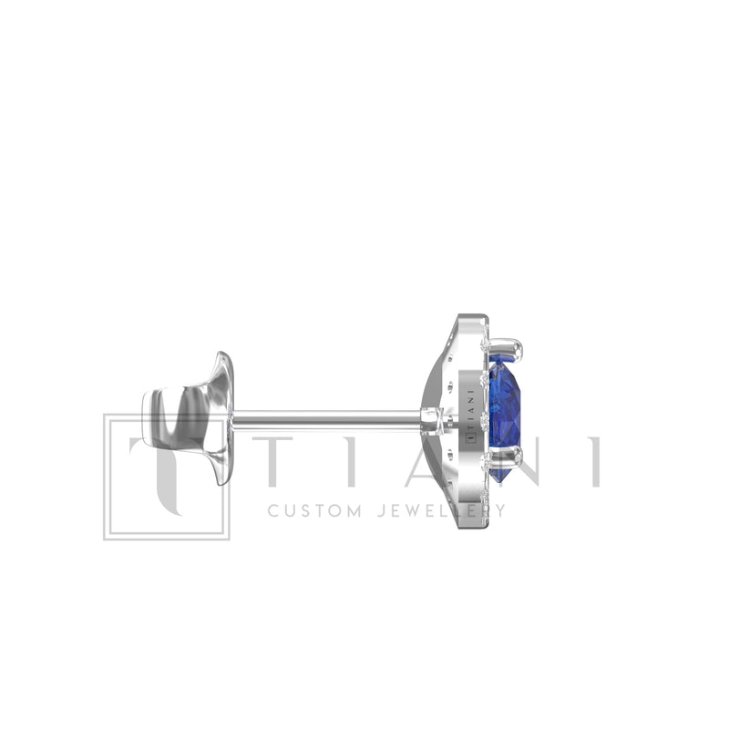 sapphire and diamond earrings