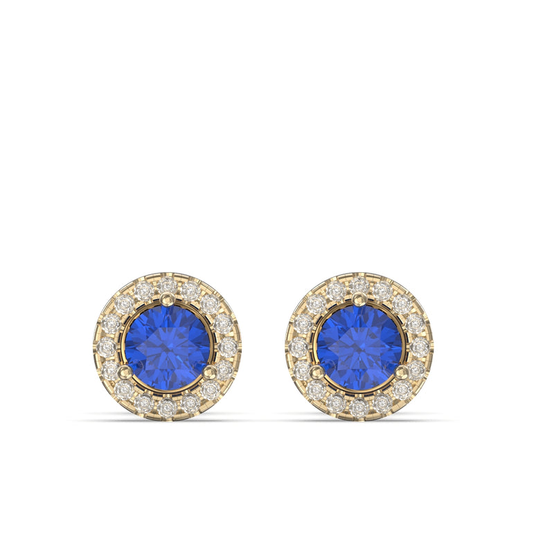 sapphire and diamond earrings
