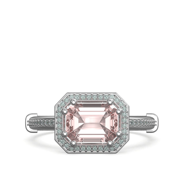 morganite engagement ring