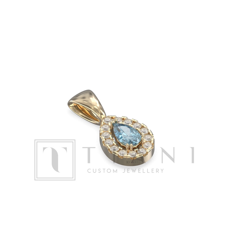 aquamarine pendant