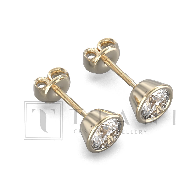 gold diamond earrings