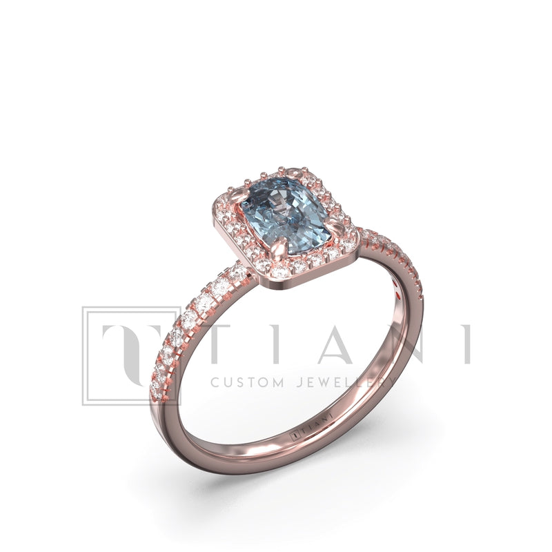 aquamarine and diamond ring