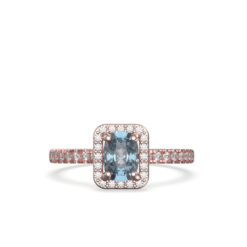 aquamarine and diamond ring
