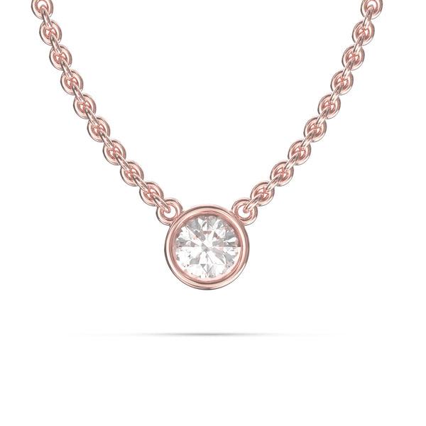 round diamond necklace 