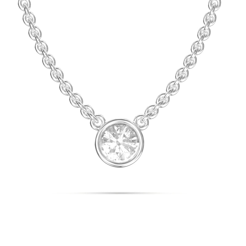 round diamond necklace 