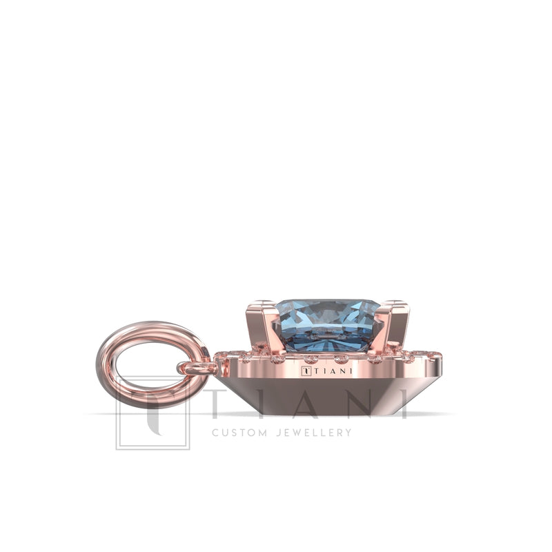 halo diamond necklace 