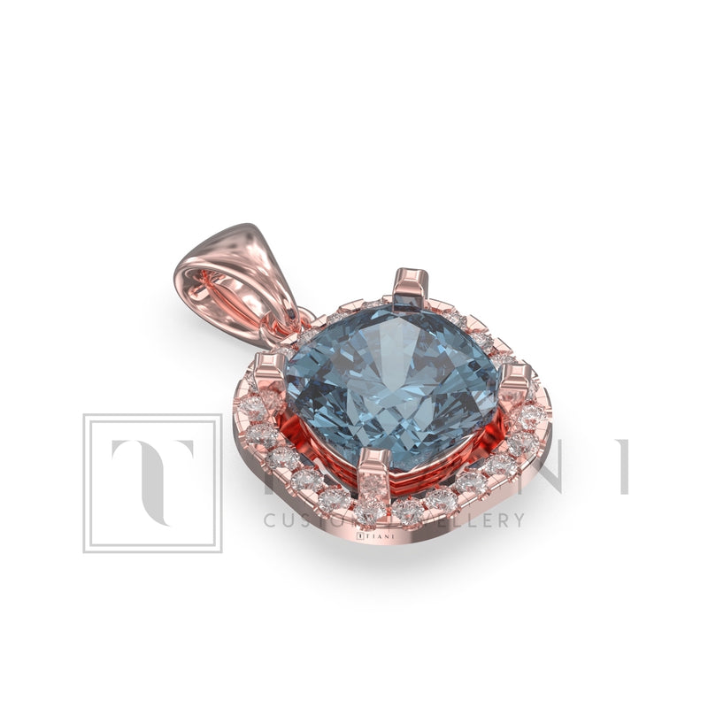 halo diamond necklace 