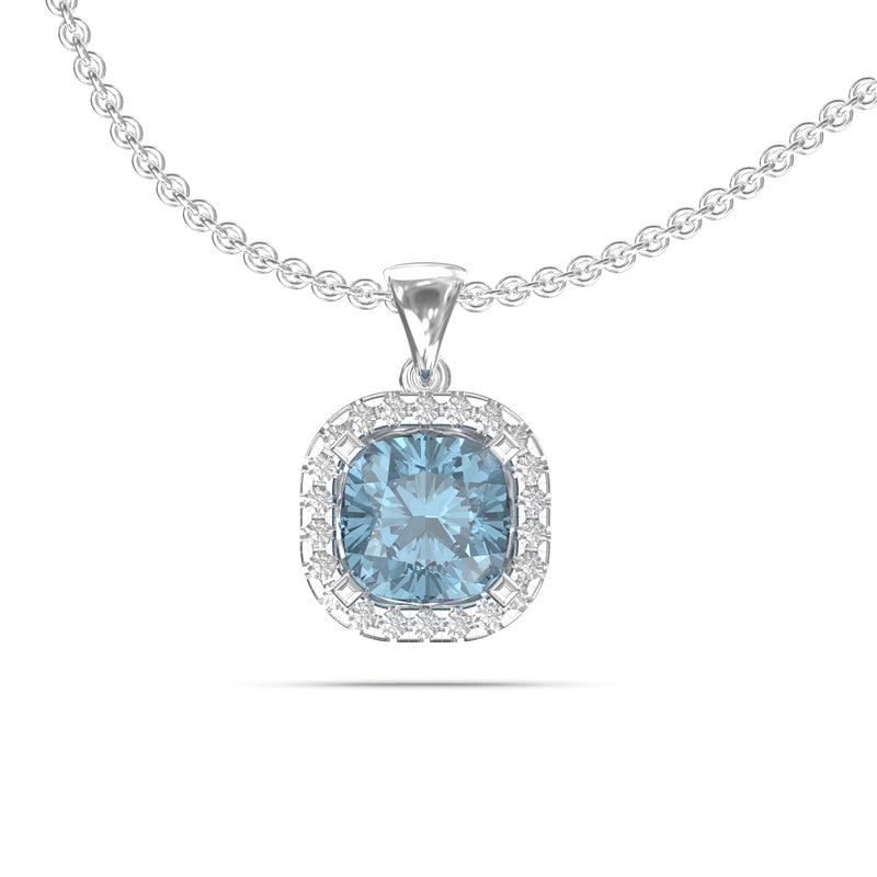 halo diamond necklace 