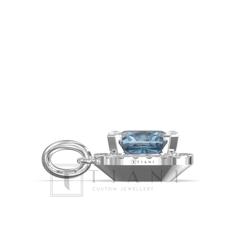 halo diamond necklace 