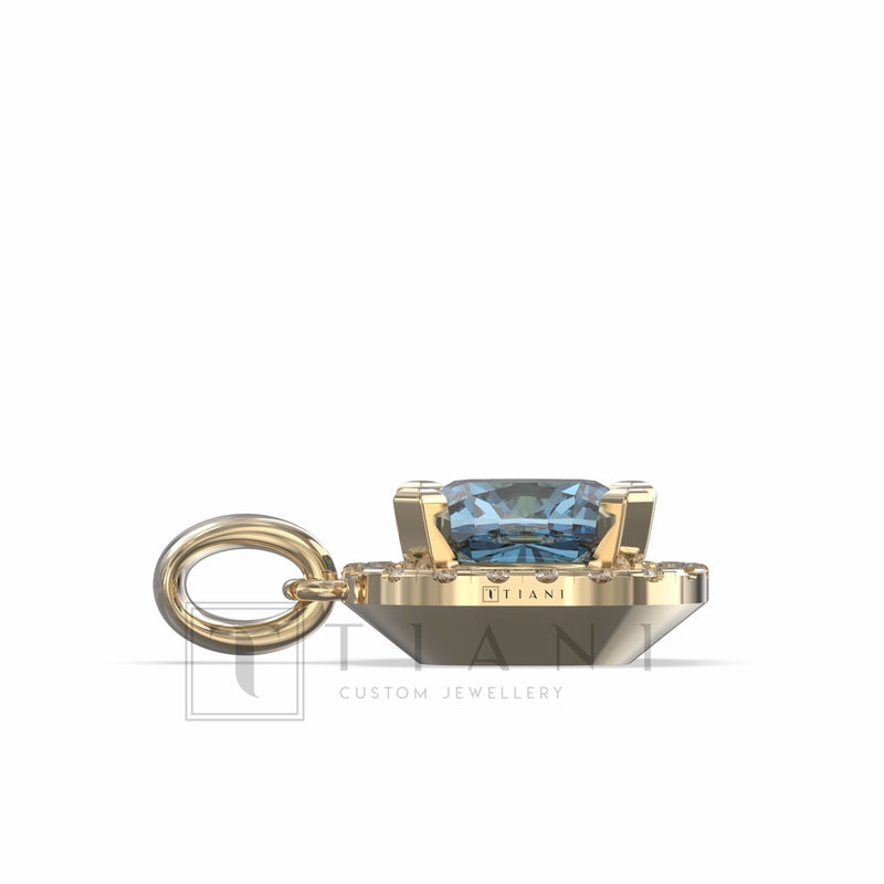 halo diamond necklace 