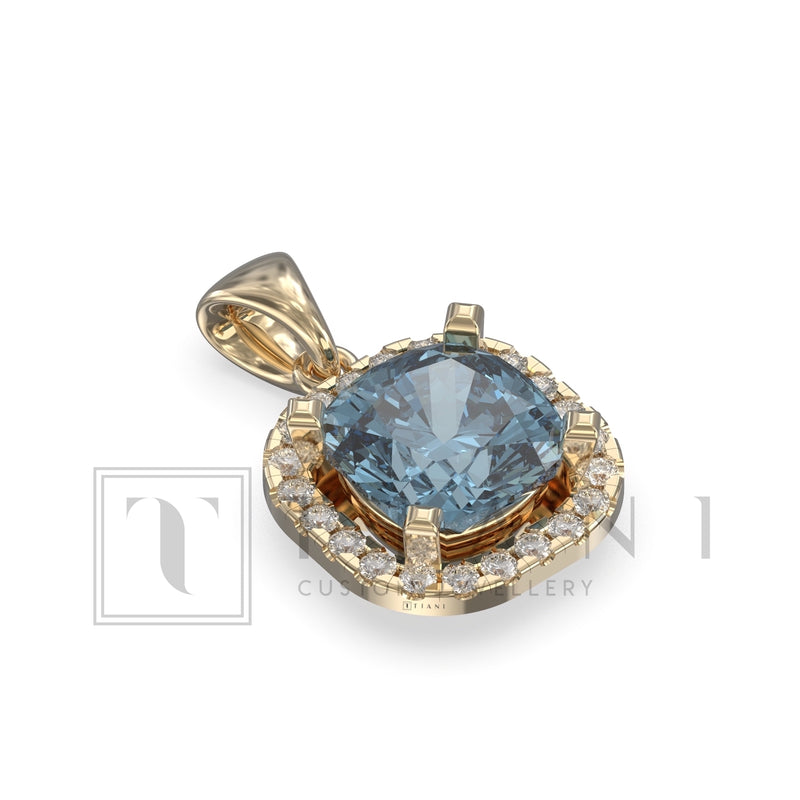 halo diamond necklace 