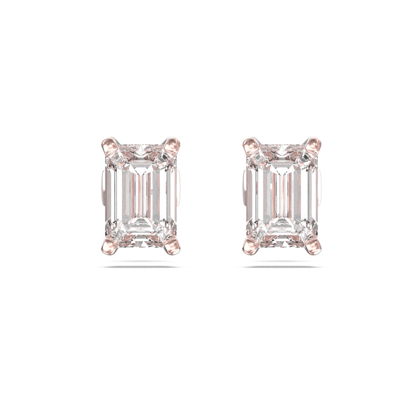  emerald-cut diamond earrings