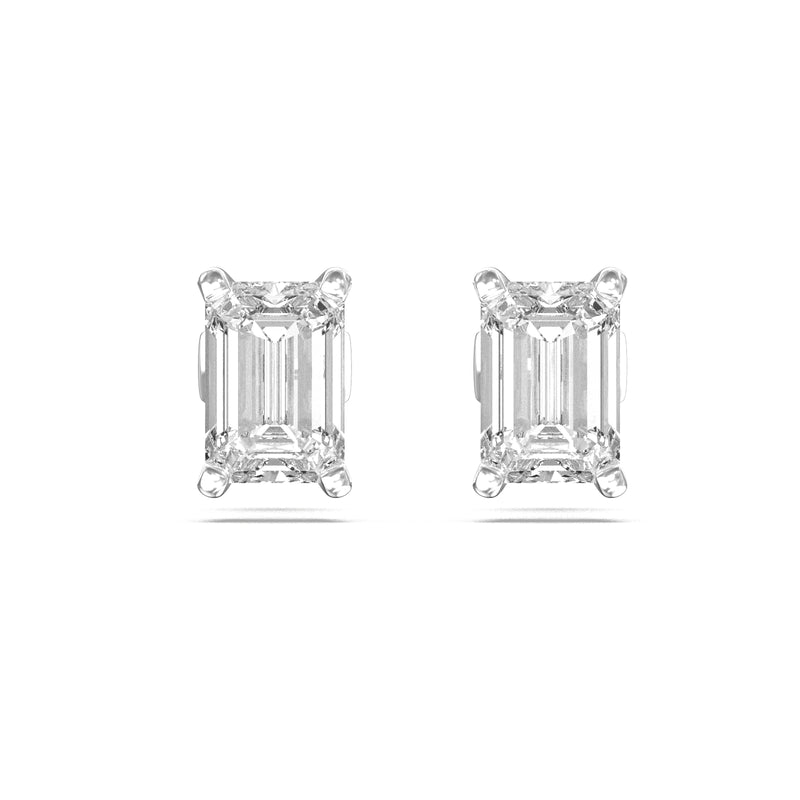  emerald-cut diamond earrings