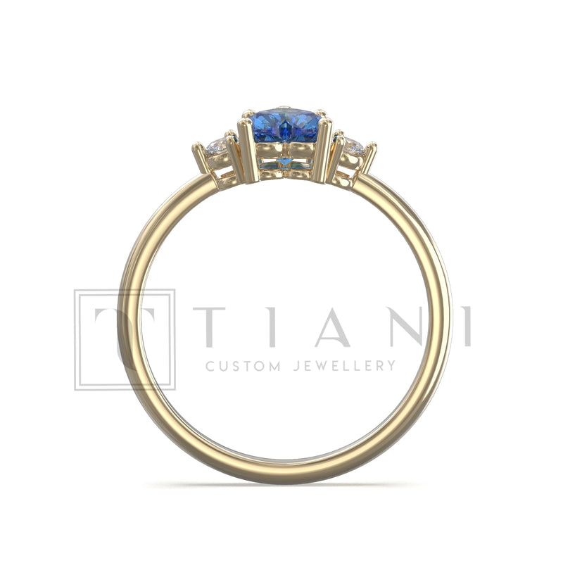 blue sapphire ring