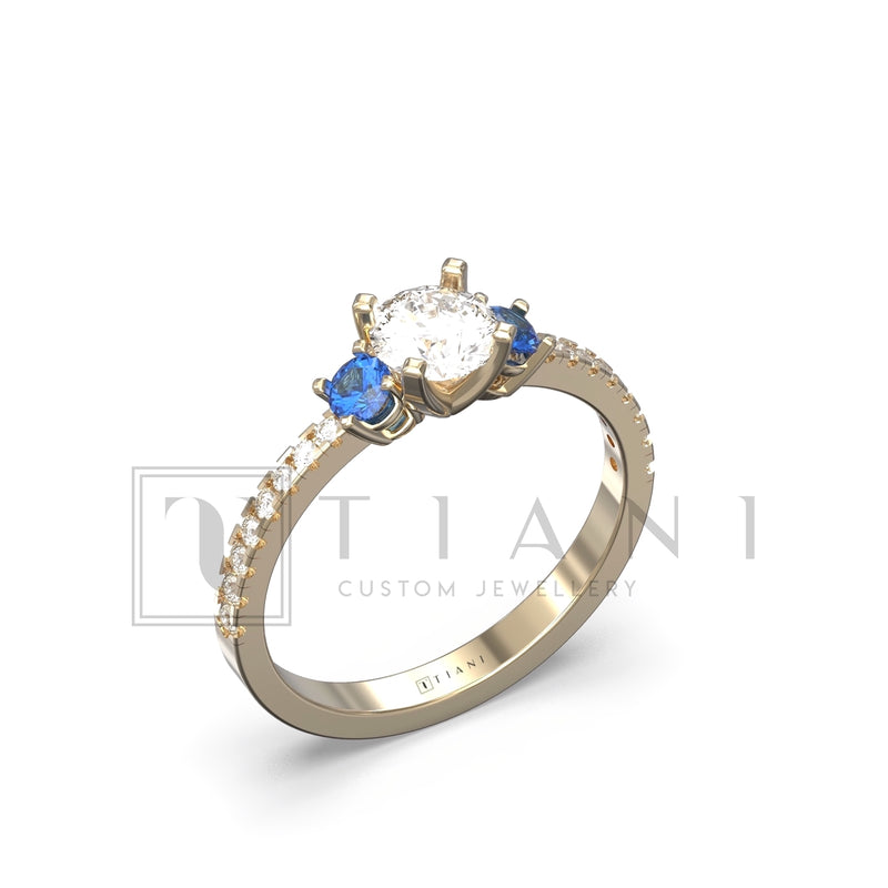 natural sapphire ring