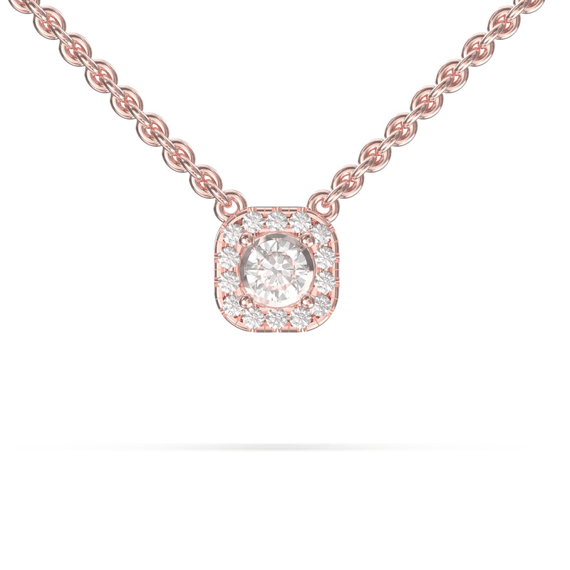  square diamond necklace