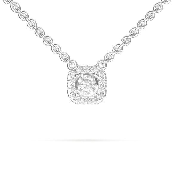  square diamond necklace