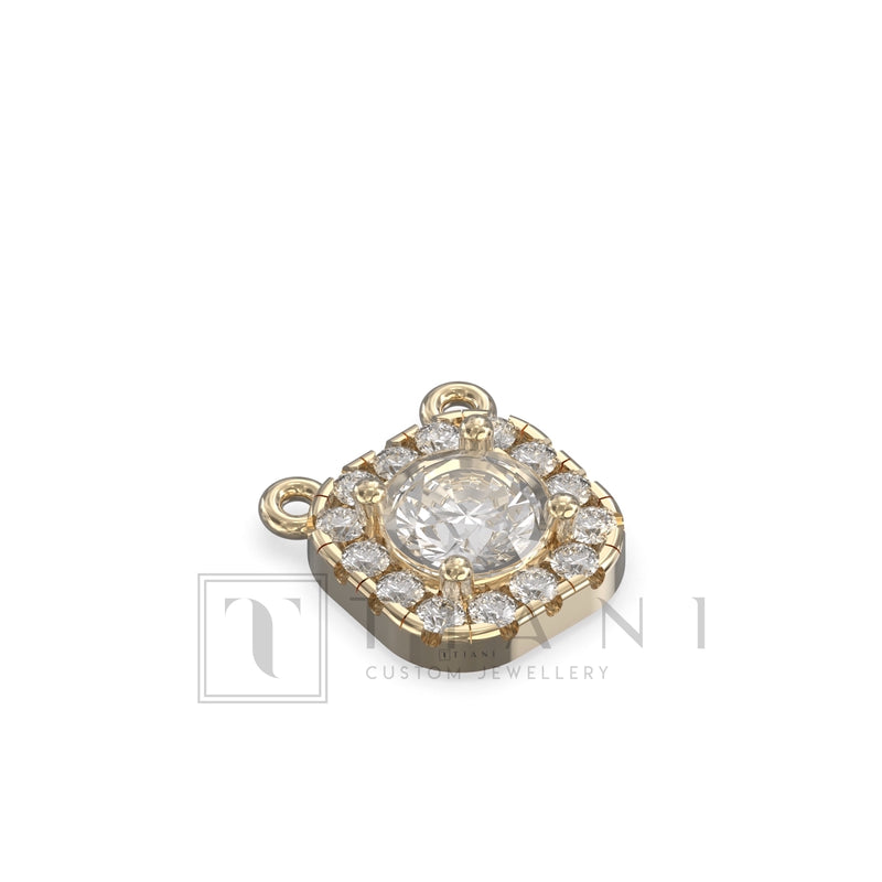  square diamond necklace