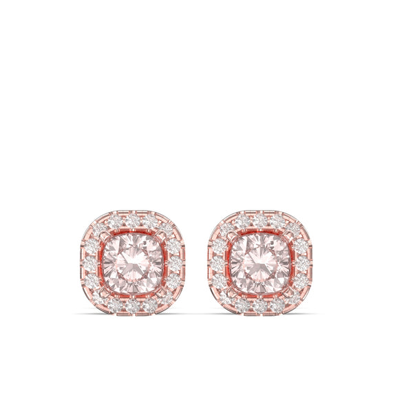 morganite earrings
