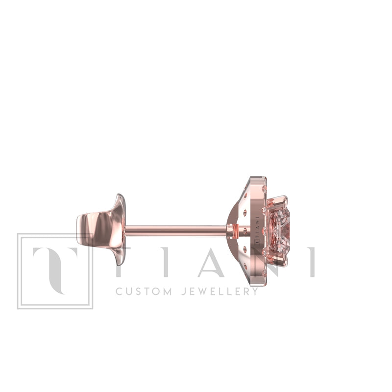 morganite earrings