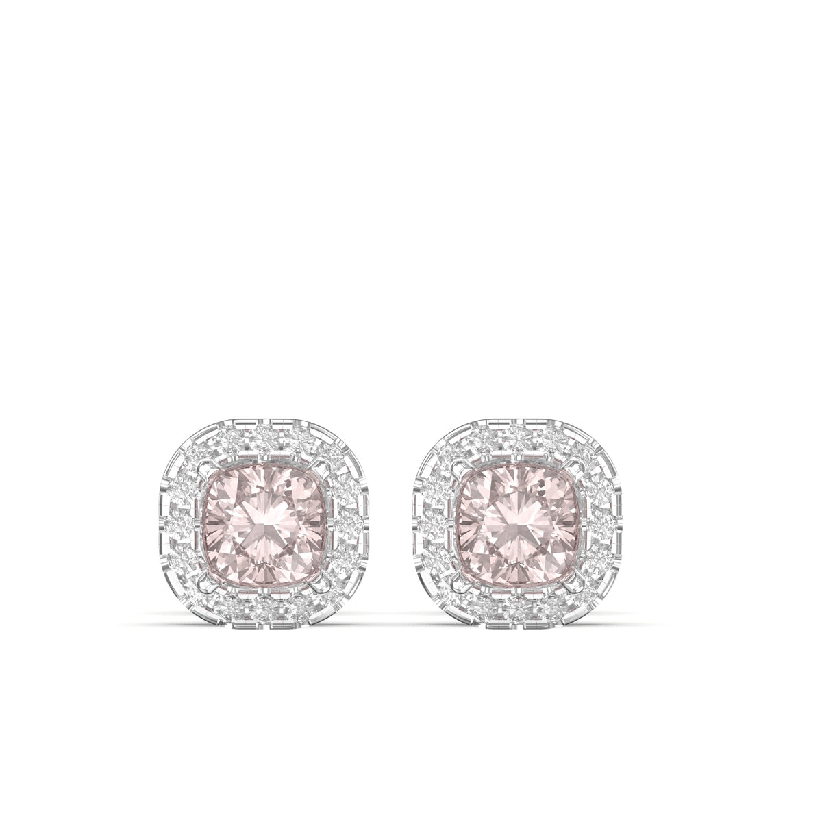 morganite earrings