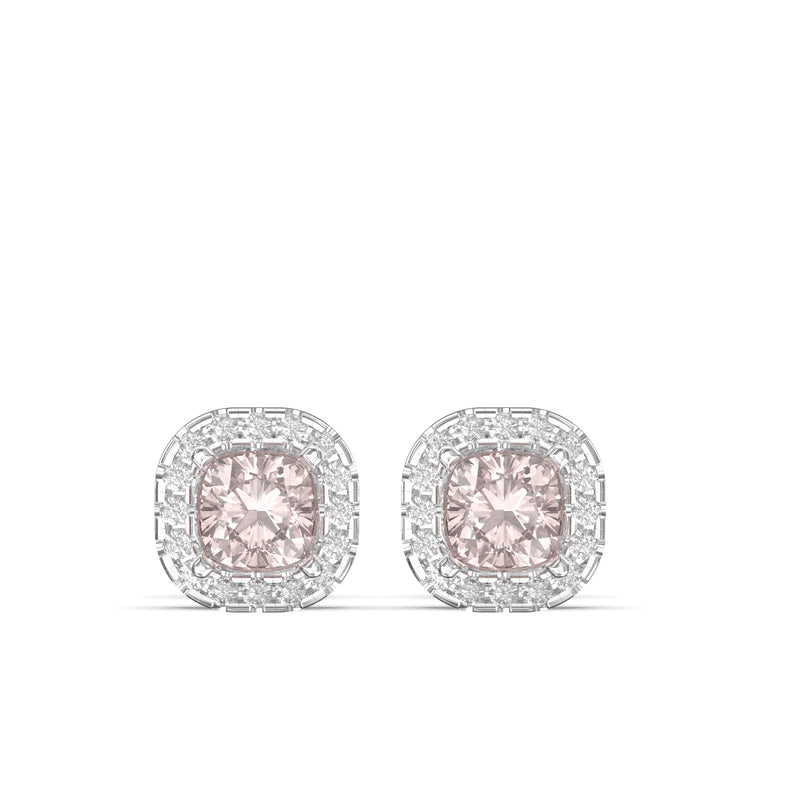 morganite earrings