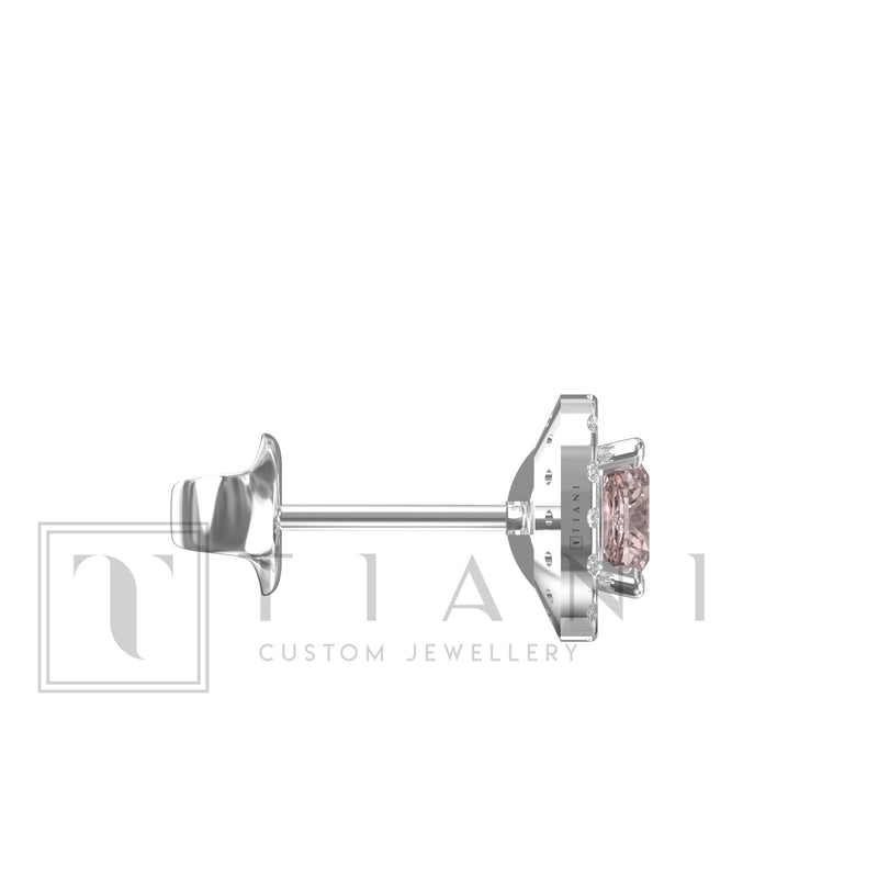 morganite earrings
