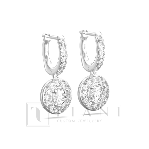 drop diamond earrings