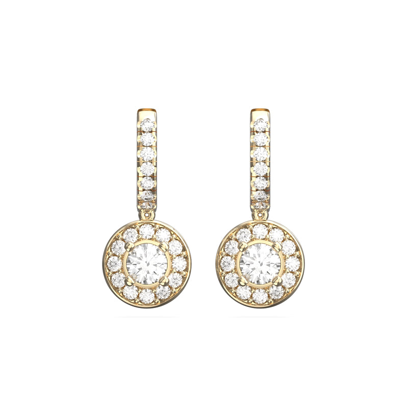 drop diamond earrings