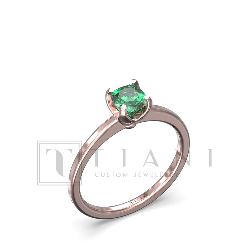 natural emerald ring