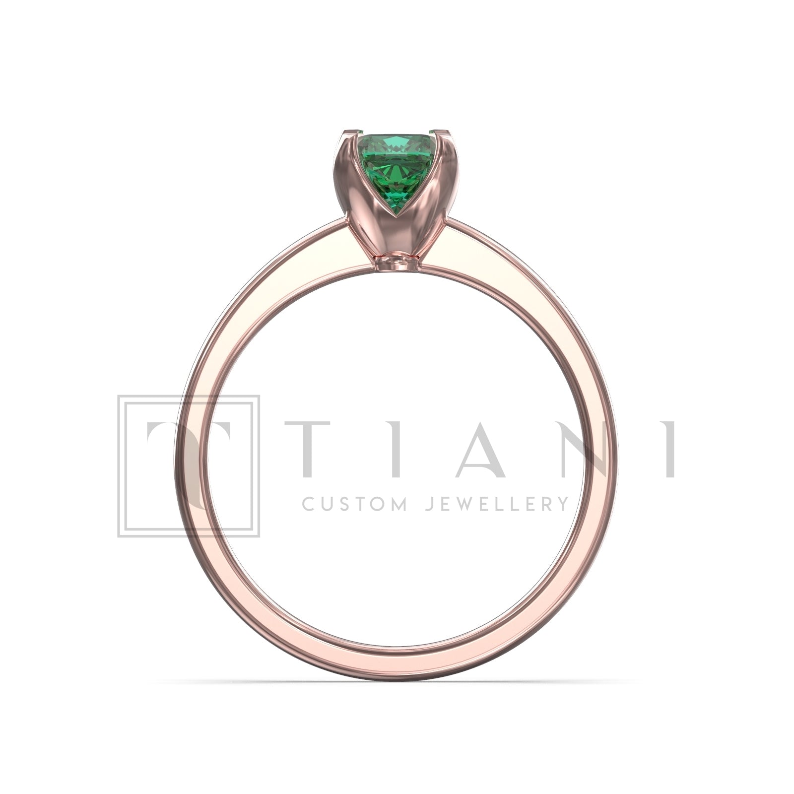 natural emerald ring