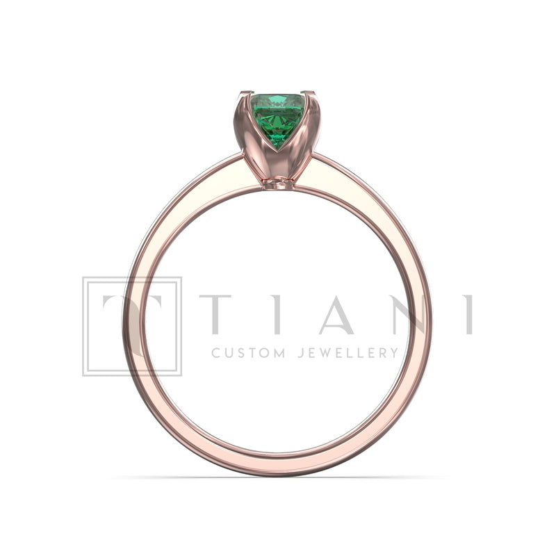 natural emerald ring