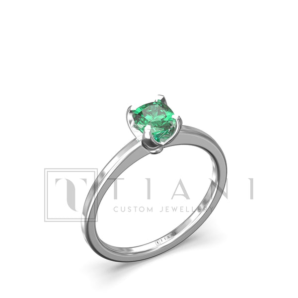 natural emerald ring