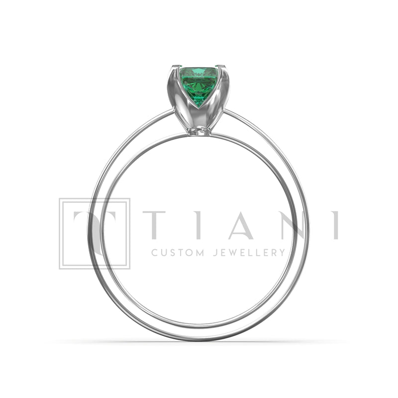 natural emerald ring