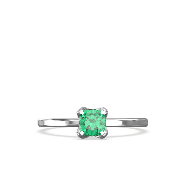 natural emerald ring