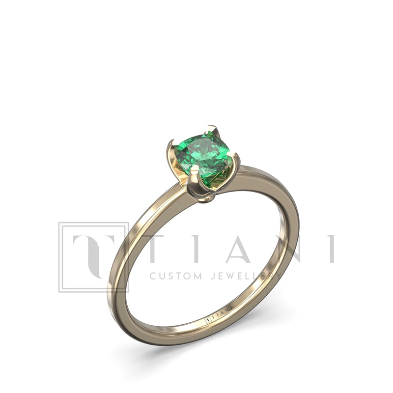 natural emerald ring