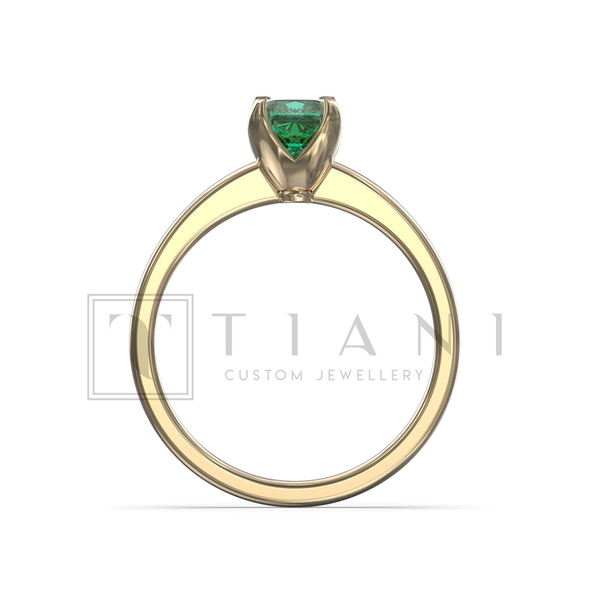 natural emerald ring