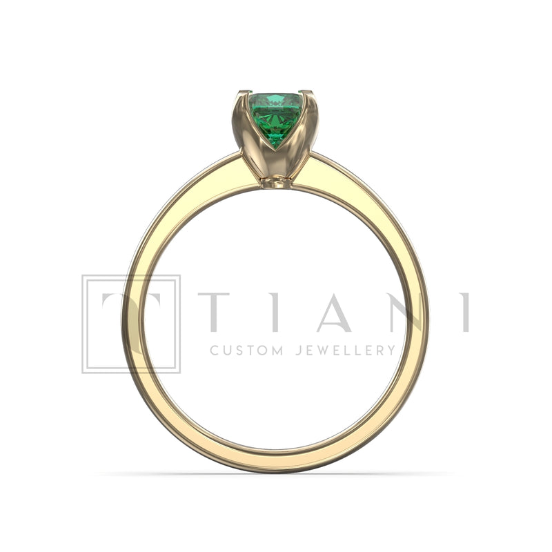 natural emerald ring