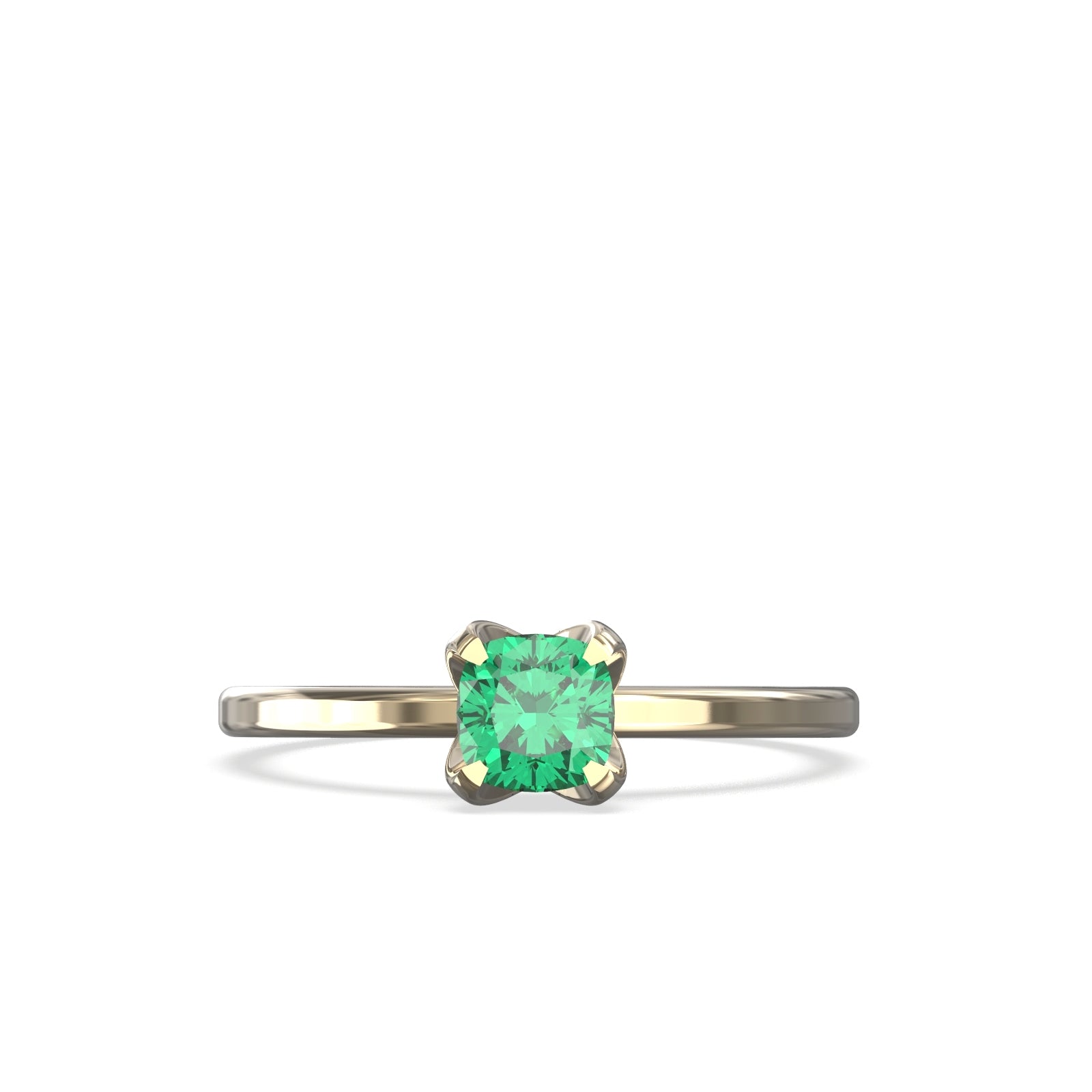 natural emerald ring