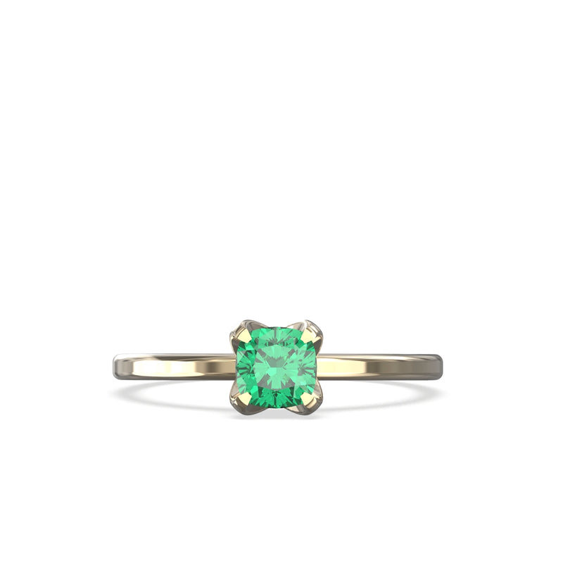 natural emerald ring