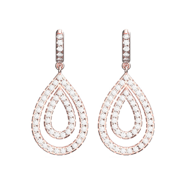 diamond drop earrings