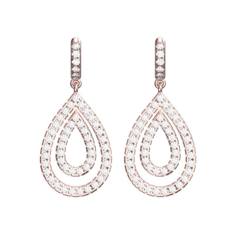 diamond drop earrings