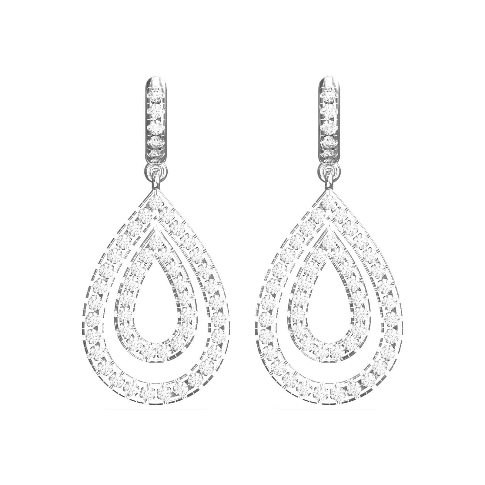diamond drop earrings