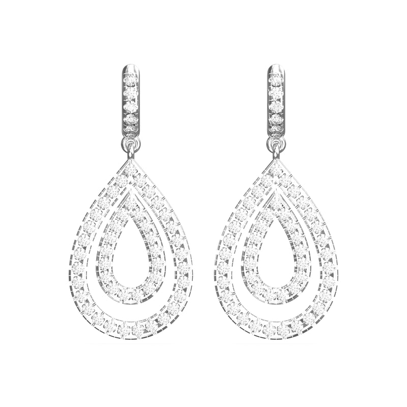 diamond drop earrings