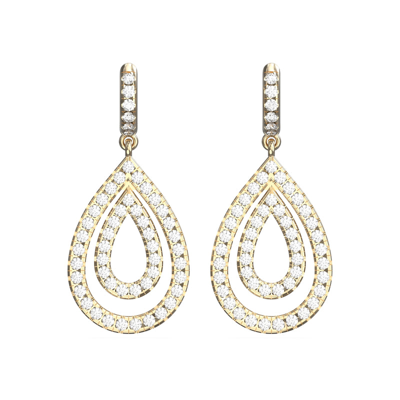 diamond drop earrings